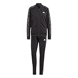 adidas, Essentials 3-Stripes, Trainingsanzug, Schwarz/Multicolor, S, Frau