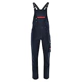 SARA Arbeitshosen Männer Stretch - Latzhose Herren Arbeitshose mit Kniepolstertaschen -...