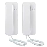 2 Stück Türsprechanlage, 2-Wege Gegensprechanlage, Wohntelefon Kabelgebundenes Türklingel Walkie,...