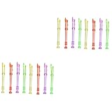Generic 40 Stück Blasinstrumentenspielzeug Transparentes Klarinettenspielzeug Flötenspielzeug...