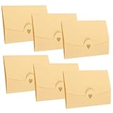SEWACC 20 Stück Teiliges Kleine Umschläge aus Spezialpapier mit Goldgeprägtem Herzmotiv Farbige...