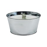 Schwabenfire Spezial Outdoor Kerze in Metall Zink Schale 16,5cm mit unendlichem Dauerdocht Windlicht...
