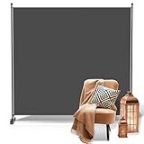 Ikodm Paravent Outdoor,Raumteiler auf Rollen 1-teilig 187×181 cm, Wetterfester Paravent für...