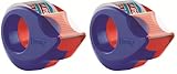 Tesafilm Mini Abroller Mit 2 Sütck Tesafilm Rollen Kristall-klar (Packung mit 2)