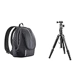 Mantona elements 10 Outdoor Fotorucksack DSLM Travel schwarz Reisestativ