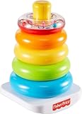 Fisher-Price GKD51 - Farbring Pyramide, klassisches Stapelspielzeug mit Ringen für Babys und...