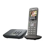 Gigaset CL660A Schnurloses Dect-Telefon mit Anrufbeantworter und großem TFT-Farbdisplay, Metall...