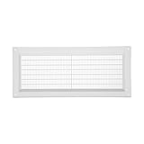 Vent Systems 300 x 130 mm Rechteckiges Lüftungsgitter, Kunststoff Abdeckung mit Insektenschutz,...