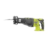 RYOBI 18 V ONE+ Akku-Säbelsäge R18RS-0 (28 mm Hublänge, Leerlaufdrehzahl 0-2900 min⁻¹, Max....