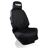 fixcape PRO Auto-Sitzschoner Vordersitze universal wasserdicht (schwarz) – Überwurf Sitzauflage...