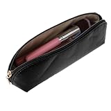AOZUO Make Up Pinsel Tasche, Leder Travel Make Up Pinsel Aufbewahrung, Make Up Pinselhalter Makeup...