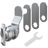 Schlüsselloses Nockenschloss, Universal Nockenschloss für Schränke, Daumenknaufschlösser, mit 4...