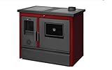 Prestige Holzofen – 11,9 kW mit integriertem Ofen – Bordeaux