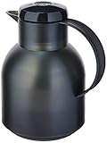 Emsa Samba Isolierkanne 504235 | 1 Liter | Quick Press Verschluss | 100% dicht | 12h heiß, 24h kalt...
