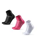 DANISH ENDURANCE 3 Paar Quarter Laufsocken,Knöchelhohe Sportsocken für lange Distanzen, Unisex,...