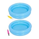 DIYEAH 2 Sätze Aufblasbarer Kinderpool Planschbecken Leicht zu Transportieren für Garten und...