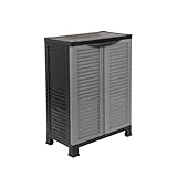 Kreher Kunststoffschrank Star klein, ca. 68 x 40 x 92 cm, mit 1 Einlegeböden, verstellbar, je 20 kg...