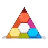 HABA 304736 - Stapelspiel Farbkristalle, Geschicklichkeitsspiel mit 14 Bausteinen zum Stapeln und...