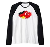 Germany Turkey Friendship Flag Turkei deutschland herz Raglan