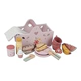 Little Dutch 8025 FSC Holz Picknick-Set - rosa