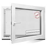 Kellerfenster 60x40 cm 2 fach Verglasung - Alle Größen Kunststofffenster 60mm Profil -Din Rechts-...