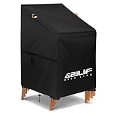 Ezilif Gartenstuhl Abdeckung 420D Oxford 70x90x80/120cm, Schutzhülle Wasserdicht Winddicht Anti-UV...
