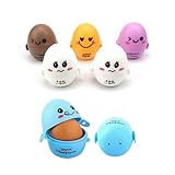 txuzong 6 Stück Set Eiförmige Eierdose aus Kunststoff - Tragbarer Eierkarton für Reisen &...