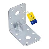 DMX - Winkelverbinder mit Sicke 20er-Pack 60x60x45 - Schwerlastwinkel - Holzverbinder -...