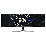 Samsung Odyssey Ultra Wide DQHD Gaming Monitor C49RG94SSR, 49 Zoll, VA-Panel, QLED, DQHD-Auflösung,...