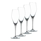 Spiegelau & Nachtmann 4-teiliges Champagnerglas-Set, Glas, Transparent, 8 cm