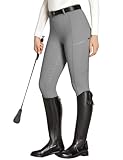 FitsT4 Sports Reitleggings Damen Reithose Mädchen Silikon vollbesatz mit Handytasche und...