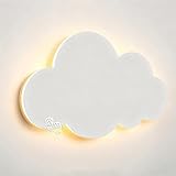 OOWDMPE 12W LED Wolke Wandlampe Touch Dimmbar Kinderzimmer Wandleuchte Moderne Wandbeleuchtung...