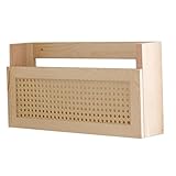 MERIGLARE Router Aufbewahrungsbox, Holz, Zeitschriften Wandregal, Post, Mehrzweck Zeitungshalter,...