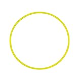 Grevinga® Gymnastikreifen aus Kunststoff (Gelb,70 cm)