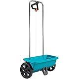 Gardena Streuwagen L: Universalstreuer zum Ausbringen von Dünger, Samen und Streusalz, 45 cm...