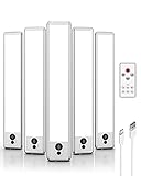 EZVALO Schrankbeleuchtung 23cm mit Fernsteuerung & Bewegungsmelder, 1600mAh USB Unterbauleuchte...