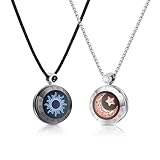 TOTWOO 2 Stück Pärchen Halskette mit Bluetooth-Kopplung für Herren/Damen/Paare Ketten für sie...