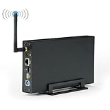 dissot Tragbares Festplattengehäuse für 3,5--SSD-Festplatten, USB 3.0, RJ45, Ethernet, NAS,...