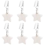 CONGARTENO 6 Stück Tischtuchklammern aus Edelstahl mit Marmor Tischdeckengewichten für Zuhause...