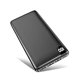Power Bank 26800mAh Externer Akku: Riapow Powerbank 3A Schnelles Aufladen (USB C Input & Output)...