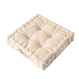 Quadratisches großes Bodenkissen, Yoga- oder Meditationskissen mit Griff für Erwachsene,...