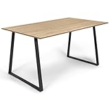 IDMarket - Esstisch, rechteckig, Rosalie, 8 Personen, Industriedesign, 150 cm