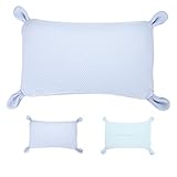 koshine kinderkopfkissen mit charmanten Hasenohren aus Memory Foam Atmungsaktiv Kopfkissen (Blau+...