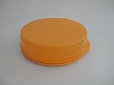 TUPPERWARE Junge Welle Kuchenform Rund Orange Kuchen Form Tortenbehälter Torty 7707