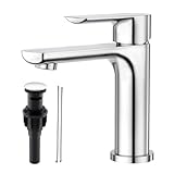 Ubeegol Einhebelmischer Wasserhahn Bad Waschtischarmatur, Waschbecken Armatur Badezimmer, Hochdruck...