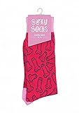 Sexy Socks by Shots Toys Lustige Socken mit Schwänzen bedruckt - 36-41, 35 g, rot, SOCK002-1