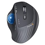 ProtoArc EM01-NL Trackball Maus Kabellos, 2.4G USB & Bluetooth, Daumensteuerung, Verstellbarer...