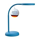 Maul Schreibtischlampe LED MAULjoy | Kleine Schreibtischlampe mit Standfuß | Moderne Tischlampe...