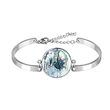 Edelstahl-Charm-Kette, verstellbare Größe, Armband, Aquarellmalerei, Kaktus, für Damen und...