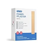 Fingerpflaster lang - in Textil 2cmx12cm - 50Stk - beige - Fingerstrips lang - Pflasterbox -...